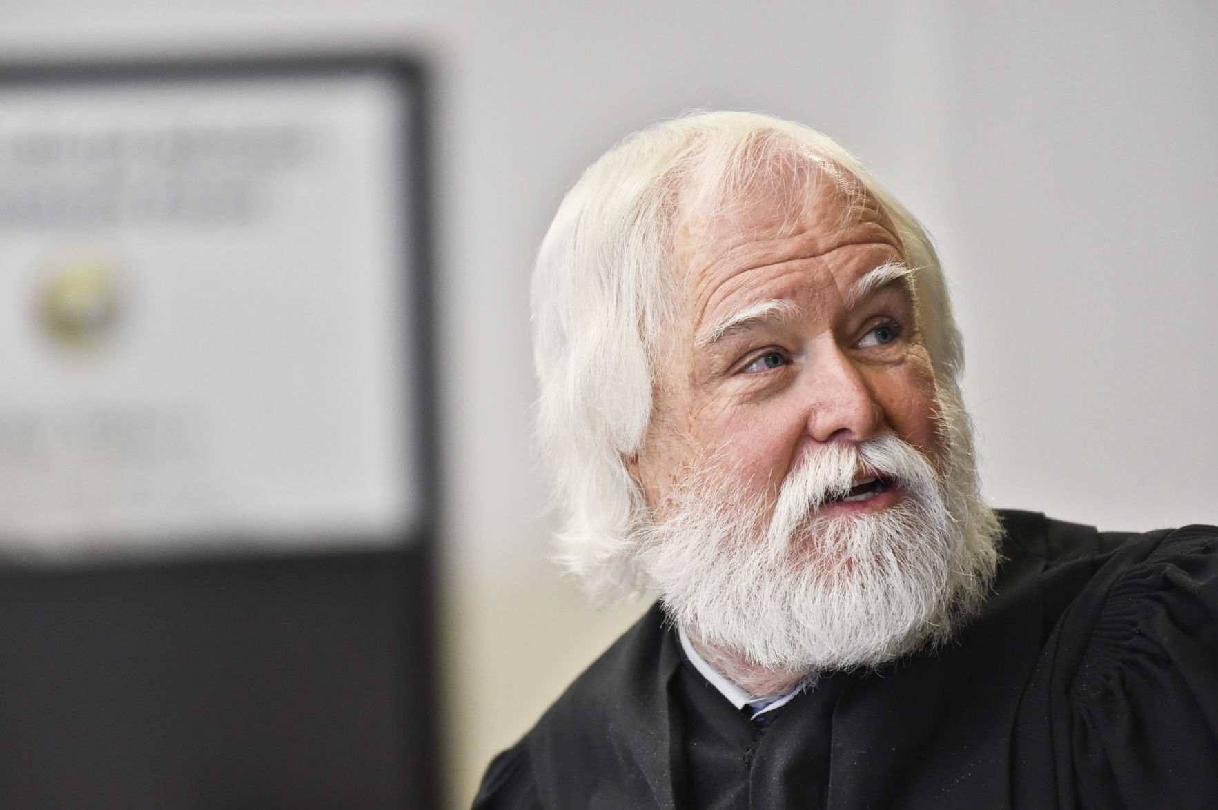 Judge James Reynolds presides over the First Judicial District Treatment Court.